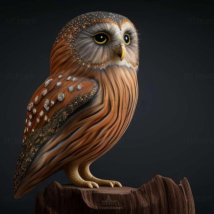 3D модель Glaucidium nana (STL)